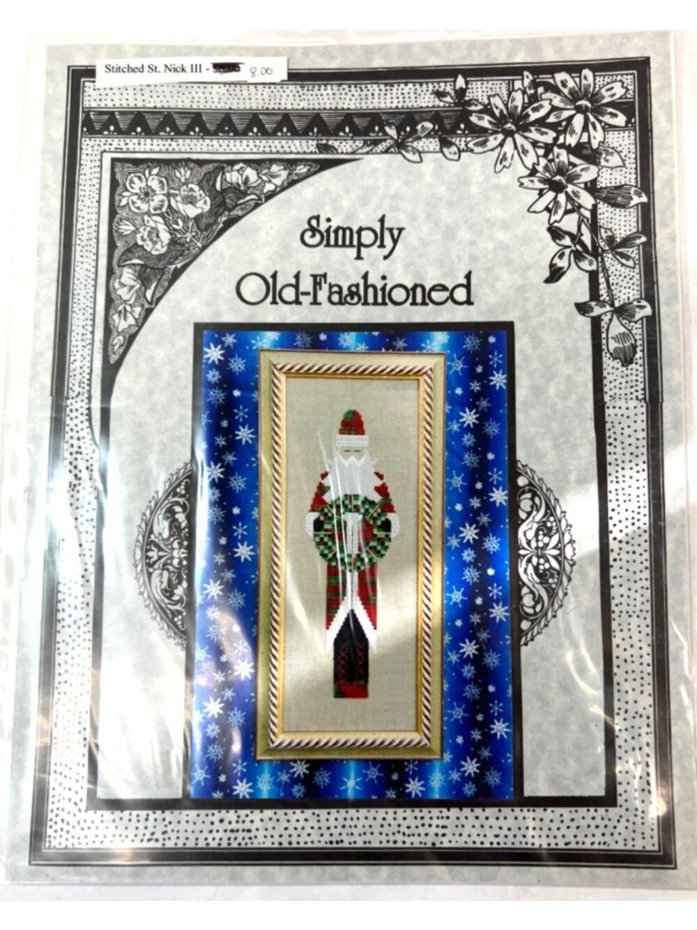 RARE "Shepherds Bush Simply Old-Fashioned St. Nick III Cross Stitch Pattern Out - Picture 2 of 3